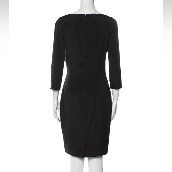 Dolce & Gabbana black silk sheath dress size 42 IT 4-6 US - Picture 3 of 12